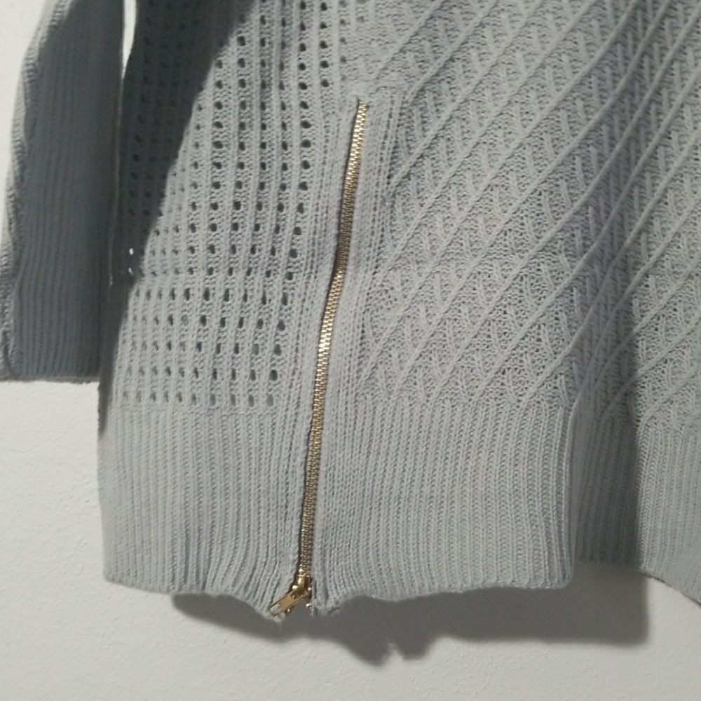 Cozy Batwing Knitted Sweater w/size Zipper - Picture 4 of 7